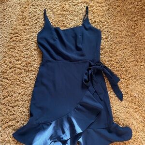 Elegant Navy Blue Women's Dress